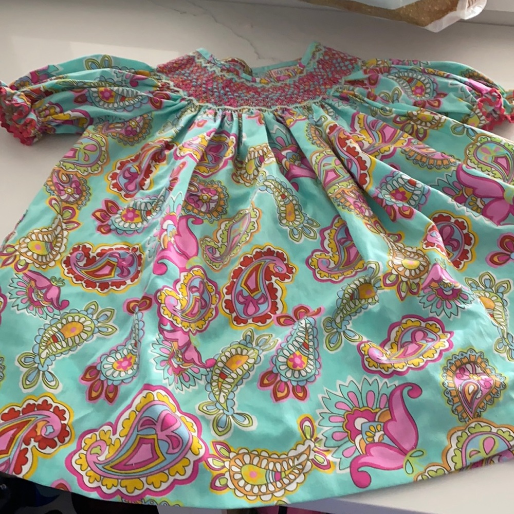 Southern tots girls smocked top and pants